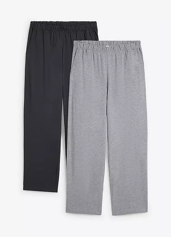 bonprix Pack of 2 Jersey Pyjama Bottoms