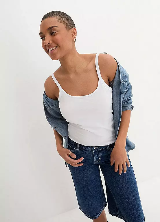 Bonprix Pack Of 2 Longline Camis