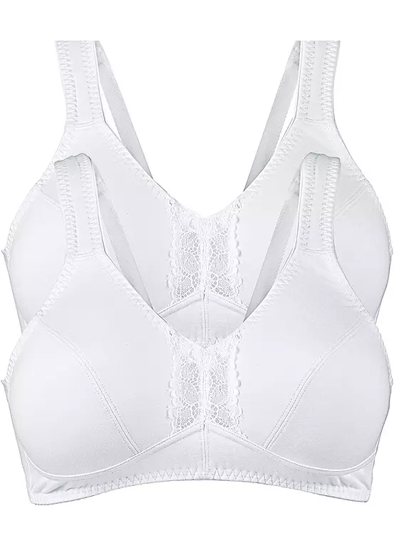 bonprix Pack of 2 Non-Wired Bras