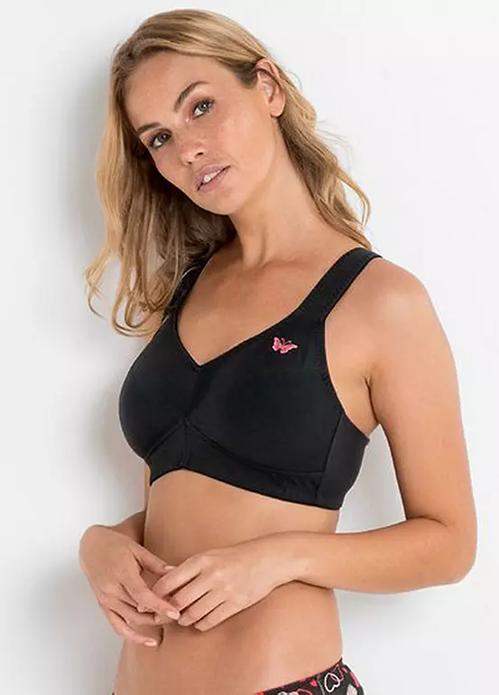 Bonprix Pack Of 2 Organic Cotton Non Wired Bras