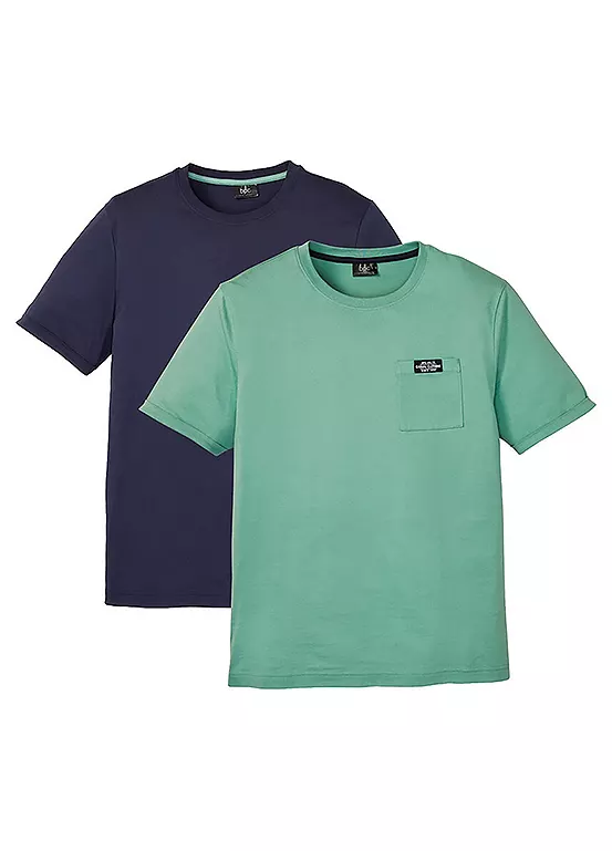 bonprix Pack of 2 Pocket T-Shirts