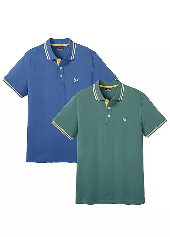 bonprix Pack of 2 Polo Shirts