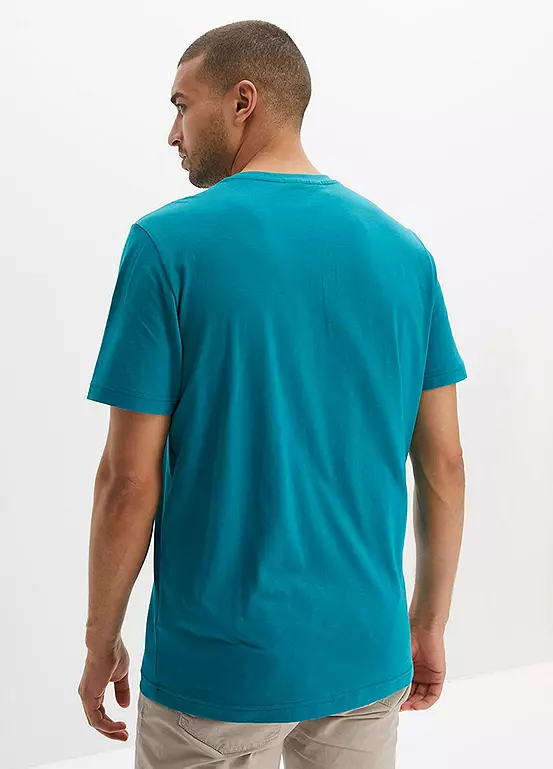 Bonprix Pack Of 2 Print Short Sleeve T-Shirts