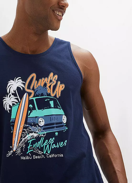 Bonprix Pack Of 2 Printed Tank Tops