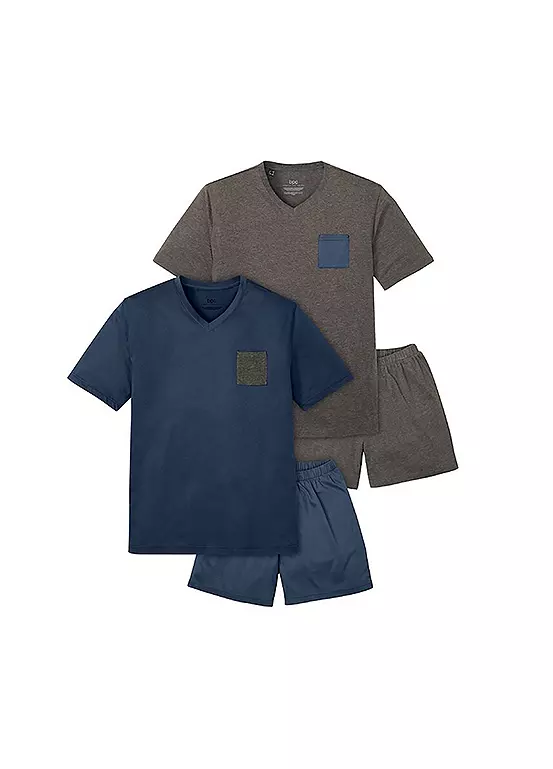 bonprix Pack of 2 Short Jersey Summer Pyjamas