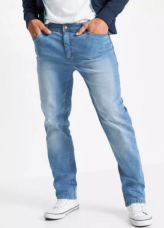 Bonprix Pack Of 2 Straight Stretch Jeans