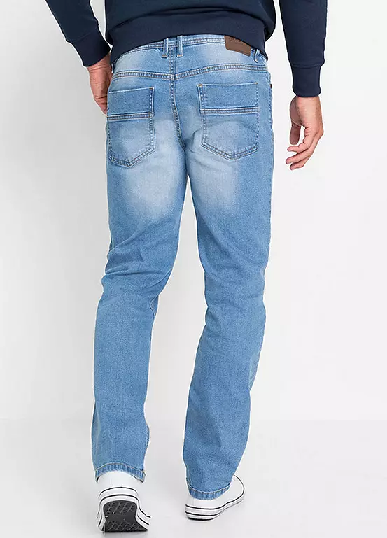 Bonprix Pack Of 2 Straight Stretch Jeans