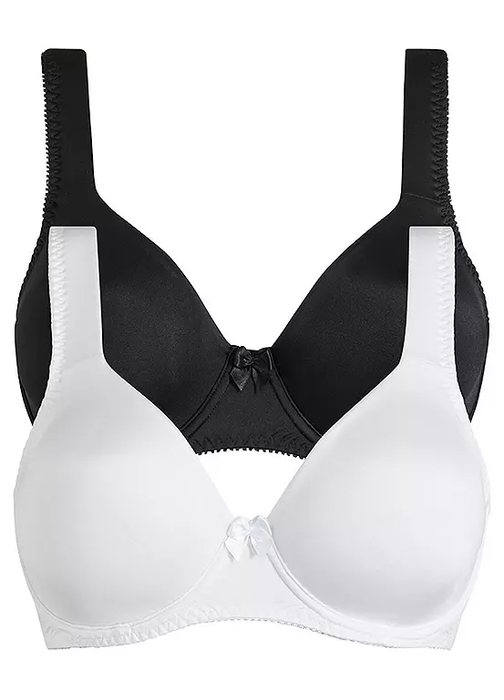 bonprix Pack of 2 Underwired T-Shirt Bras