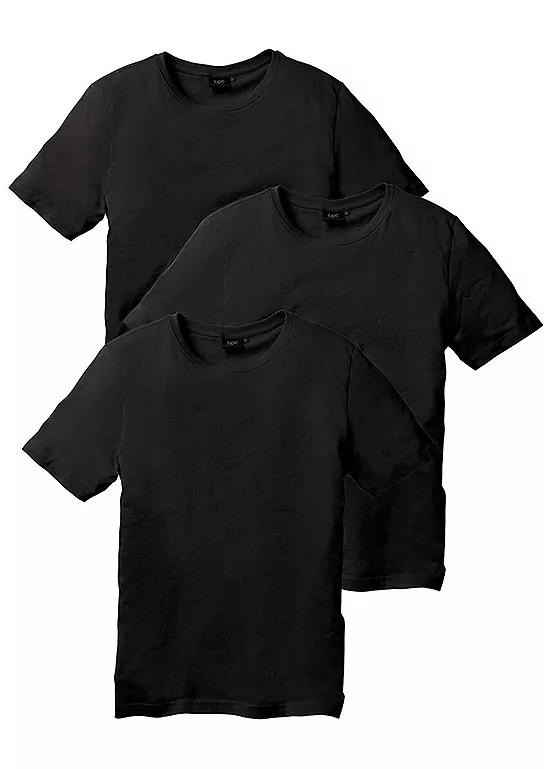 bonprix Pack of 3 Cotton T-Shirts