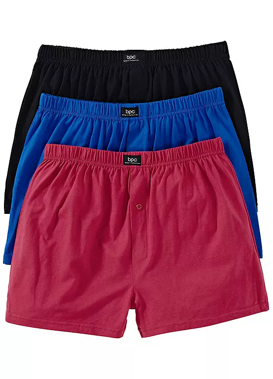 bonprix Pack of 3 Loose Jersey Boxers