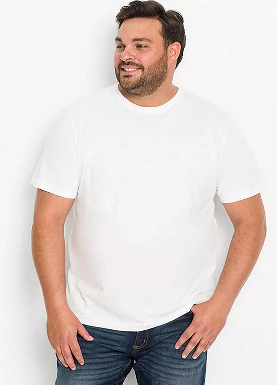 Bonprix Pack Of 3 Round Neck T-Shirts
