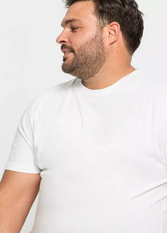 Bonprix Pack Of 3 Round Neck T-Shirts