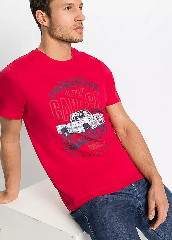 Bonprix Pack Of 3 Short Sleeve Printed T-Shirts