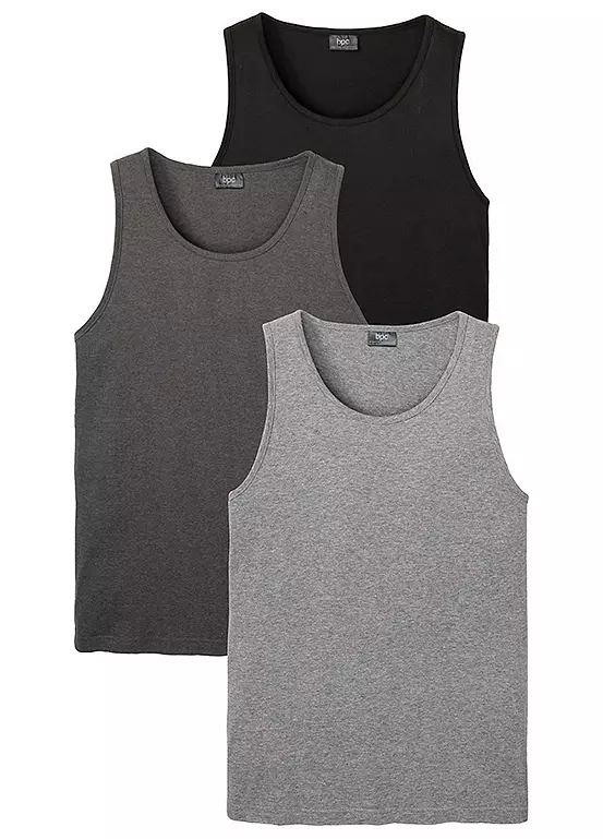 bonprix Pack of 3 Tank Tops