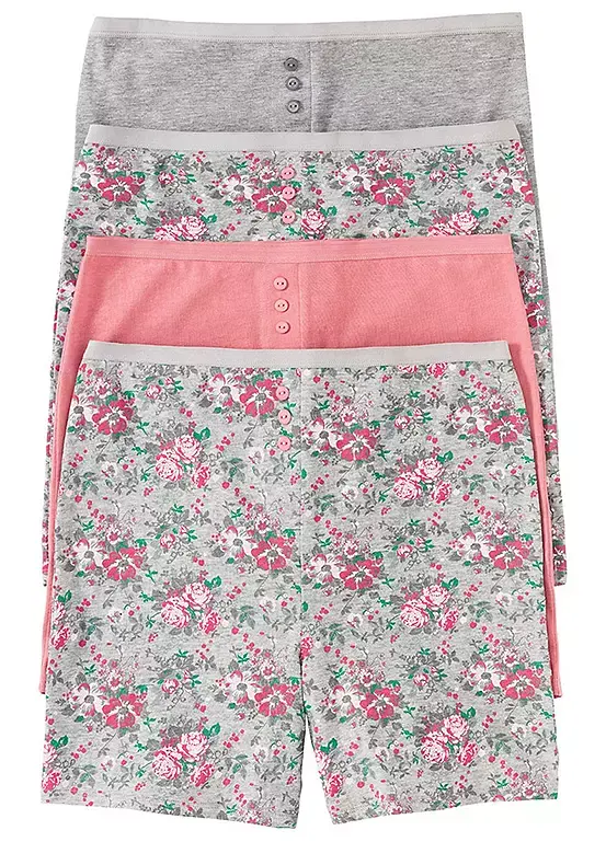 bonprix Pack of 4 Girlie Boxers