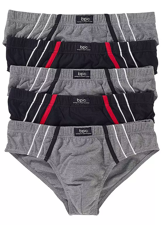 bonprix Pack of 5 Piped Briefs