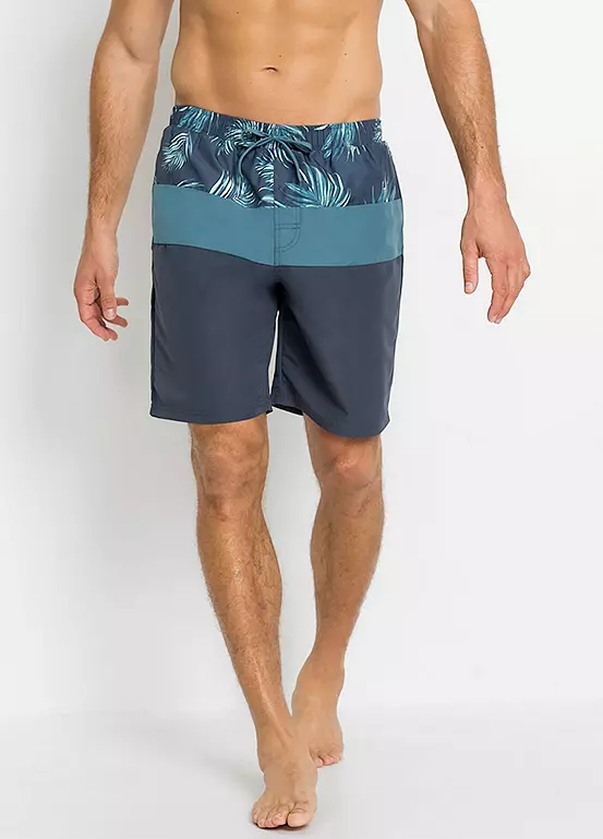 bonprix Palm Print Swim Shorts