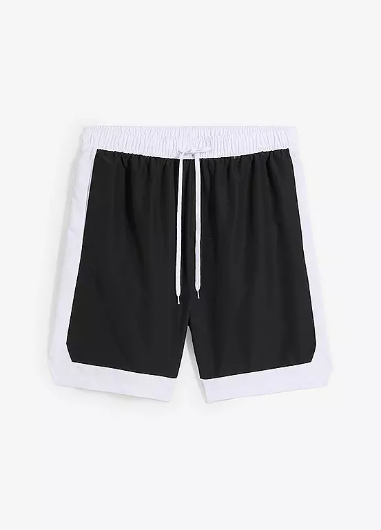 Bonprix Piped Elasticated Waist Swim Shorts