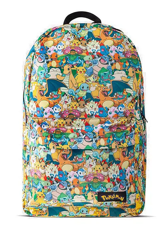 bonprix Pokemon All-over Characters Print Backpack