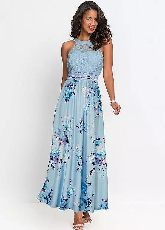 bonprix Posy Print Maxi Dress