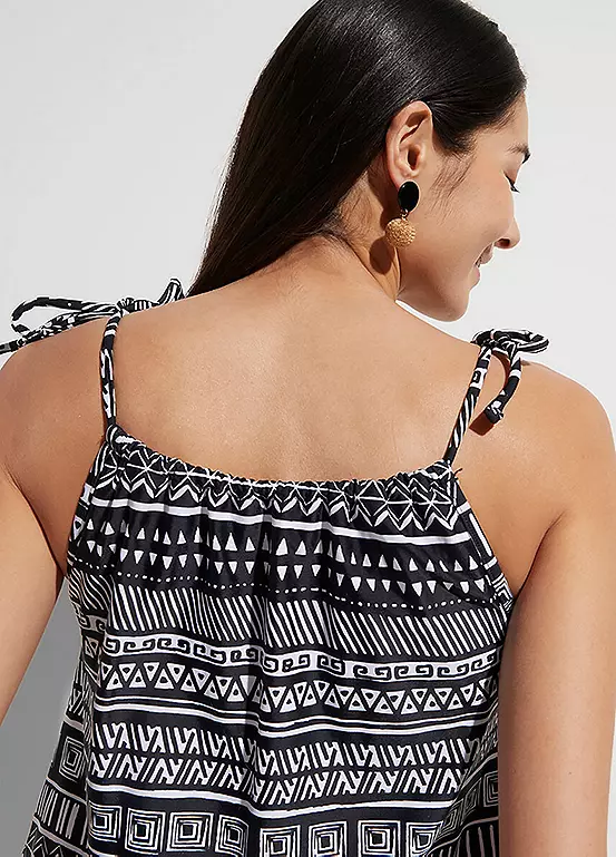 Bonprix Printed Swim Playsuit