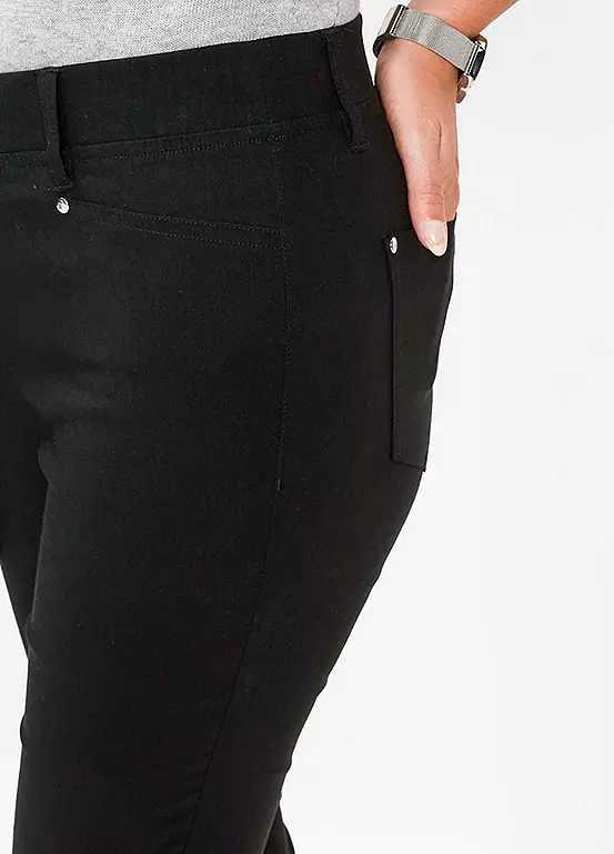 Bonprix Pull On Slim Fit Trousers