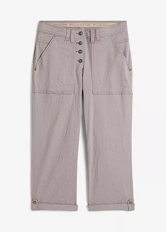 Bonprix Regular Fit Cropped Trousers