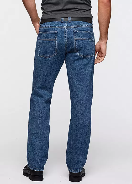 Bonprix Regular Fit Straight Leg Jeans