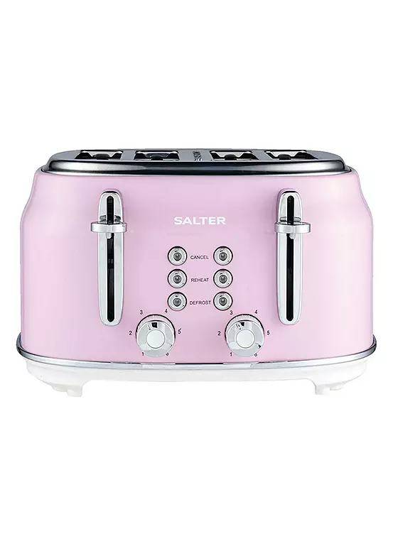 bonprix Salter Retro 4 Slice Toaster - Pink
