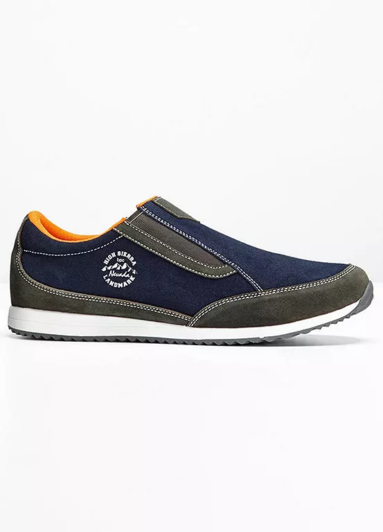 bonprix Slip On Suede Trainers