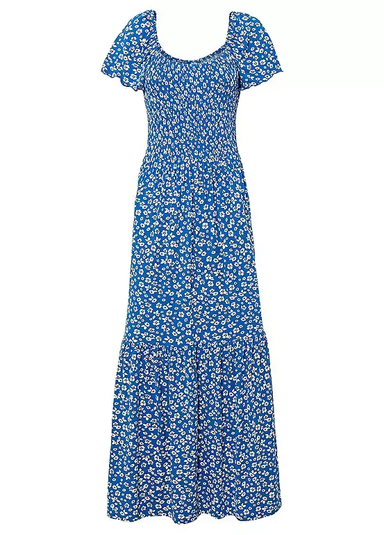 Bonprix Smocked Maxi Dress