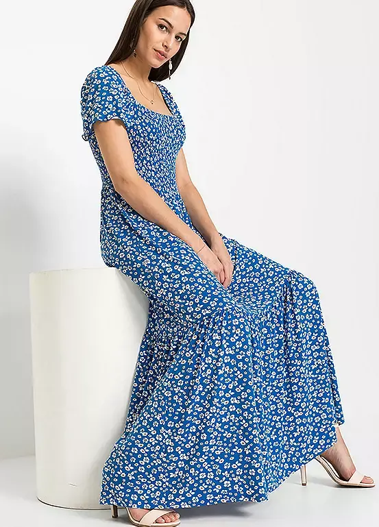 Bonprix Smocked Maxi Dress