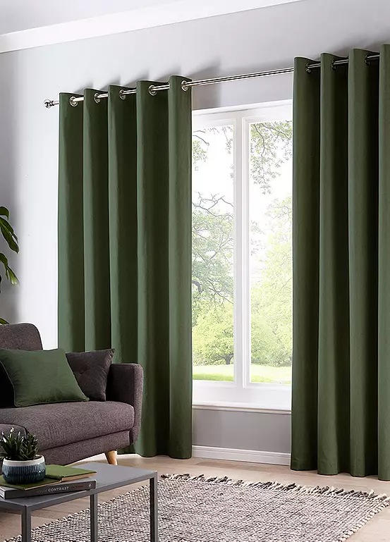 bonprix Sorbonne Pair of Eyelet Lined Curtains