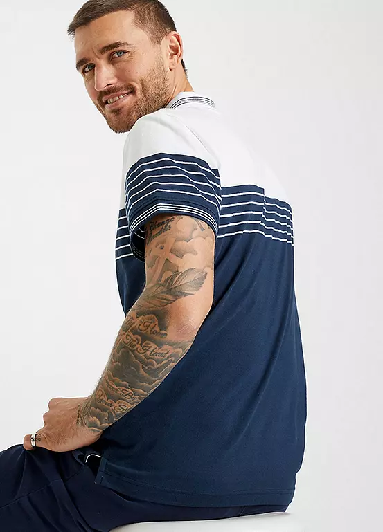 Bonprix Striped Polo T-Shirt