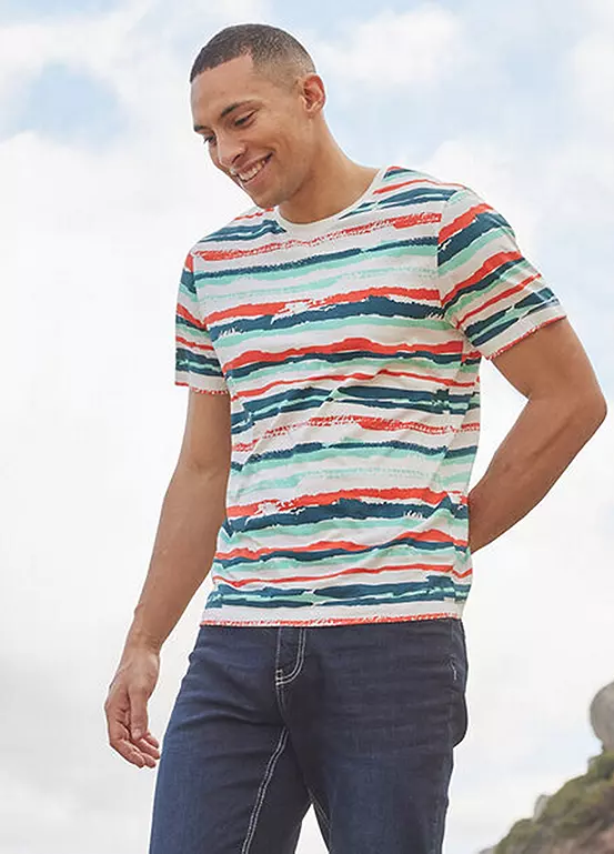 Bonprix Striped Short Sleeve T-Shirt