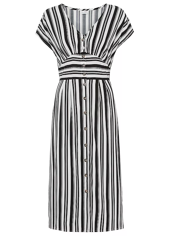 Bonprix Stripy Button Dress
