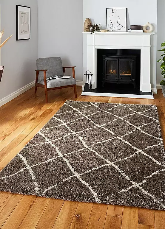 Bonprix Think Rugs Scandi Berber Shaggy Rug