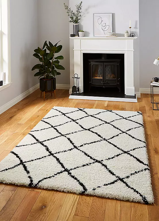 bonprix Think Rugs Scandi Berber Shaggy Rug