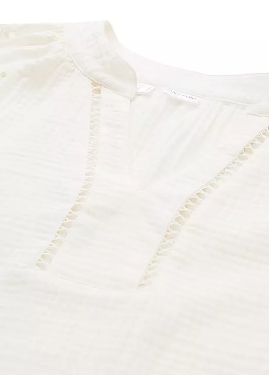 Bonprix Three-Quarter Sleeve Muslin Tunic