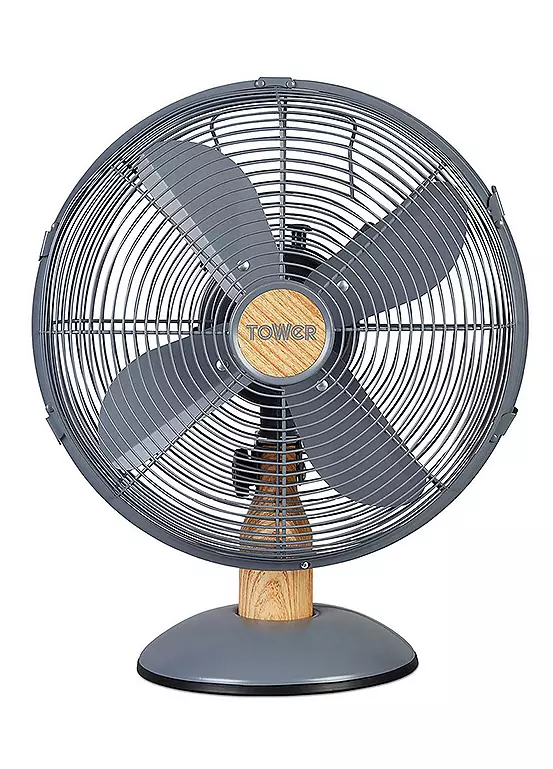 bonprix Tower Scandi 12 inch Metal Desk Fan