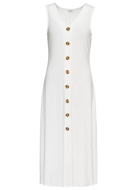 Bonprix V-Neck Button Dress