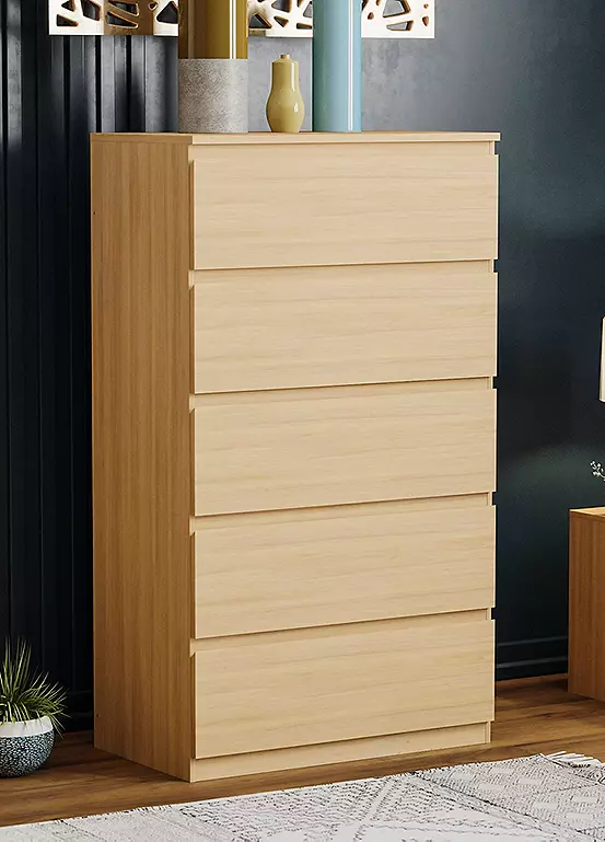 Bonprix Vida Designs Denver 5 Drawer Chest