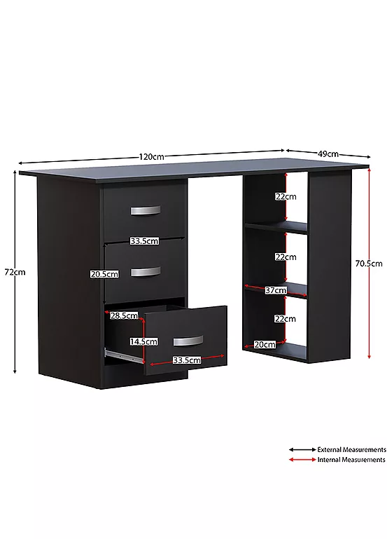 Bonprix Vida Designs Mason Computer Desk