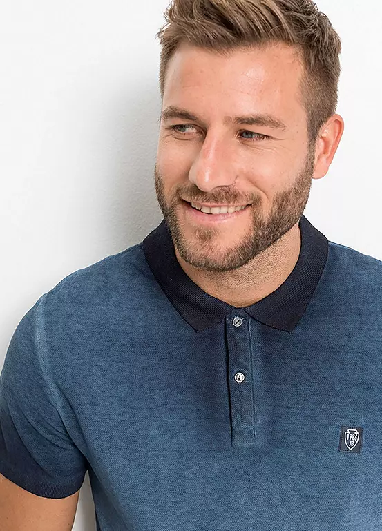Bonprix Washed Look Polo Shirt