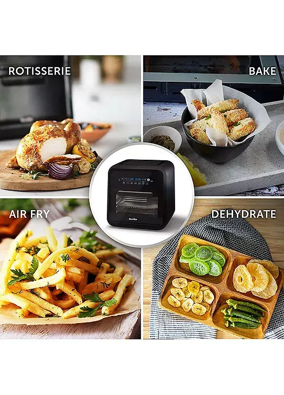 Bonprix Breville Halo Rotisserie Air Fryer - Black & Grey [VDF127]