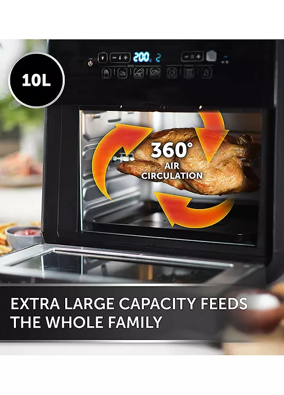 Bonprix Breville Halo Rotisserie Air Fryer - Black & Grey [VDF127]