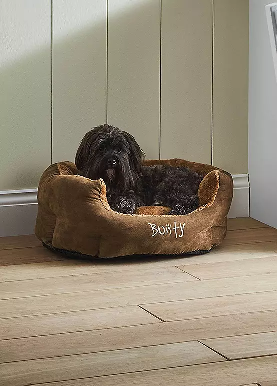 Bonprix Bunty Brown Polar High Sided & Machine Washable Dog Bed
