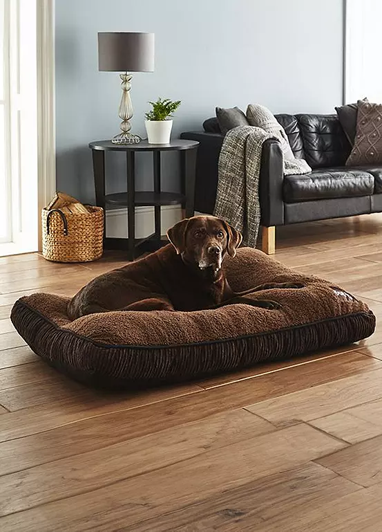 bonprix Bunty Brown Snooze Mattress Dog Bed - Machine Washable