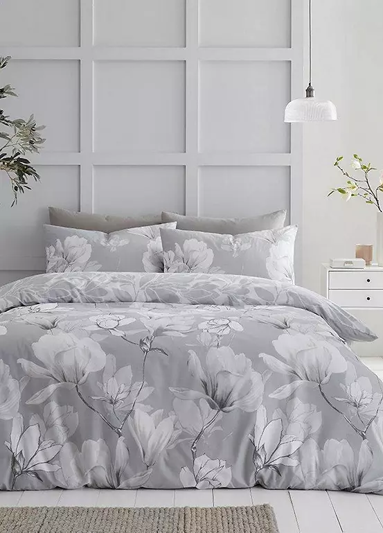 bonprix Buy One Get One Free - Gaveno Cavailia Grey Magnolia Dreams Duvet Cover Set
