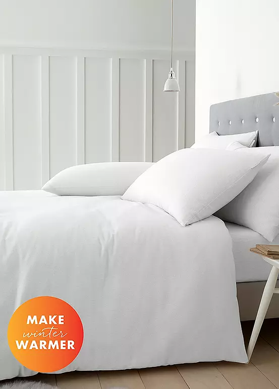 Bonprix Catherine Lansfield 100% Brushed Cotton Duvet Cover Set